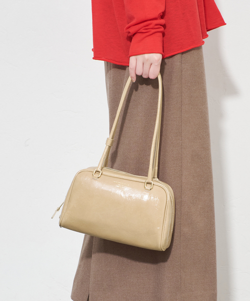 CHRISTIAN VILLA(クリスチャンヴィラ)の「CHRISTIAN VILLA/クリスチャン ヴィラ ロングハンドルバッグ 6282(ショルダーバッグ・レディース・ブラウン/ベージュ・FREE)」の10枚目の写真