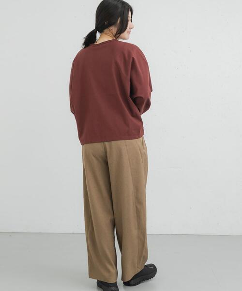 EKAL(エカル)の「タックカーブラインパンツ(その他パンツ・レディース・ブラック/グレー/キャメル・ONE)」の8枚目の写真