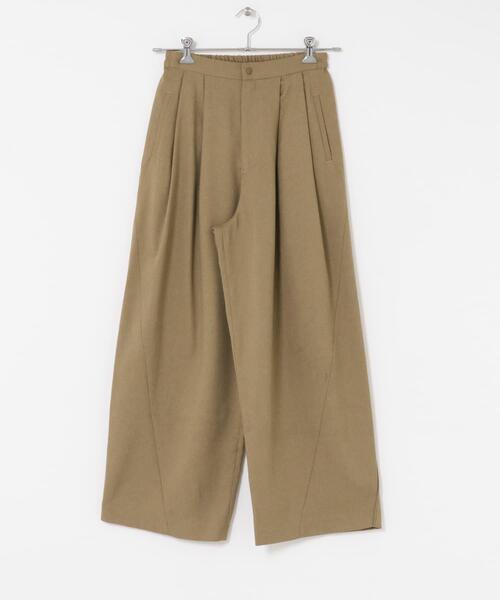 EKAL(エカル)の「タックカーブラインパンツ(その他パンツ・レディース・ブラック/グレー/キャメル・ONE)」の9枚目の写真