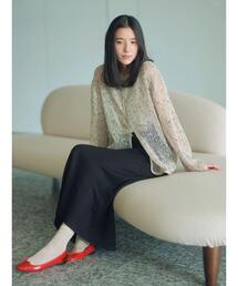 前後2wayメッシュレースカーディガン