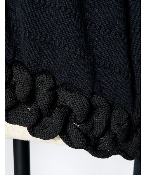 RUMCHE（ラムシェ）の「Bond Yarn Cardigan / ボンドヤーンカーディガン（カーディガン/ボレロ・レディース・ホワイト×ブラック/ブラック・FREE）」の20枚目の写真