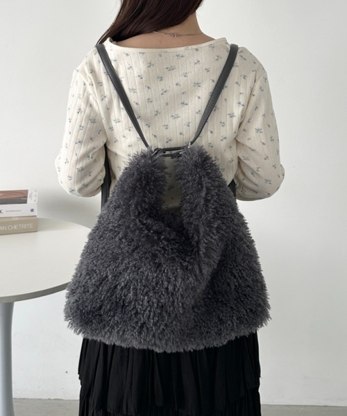 セール】2wayプードルファーバッグ（ショルダーバッグ）｜CLEA（クレア