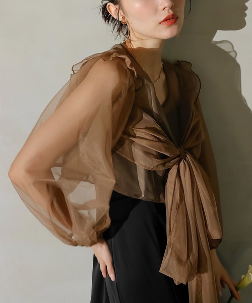 Kana（カナ）の「リボン チュール トップス Aライン ワンピース ドレス 2点セット パーティー 結婚式 お呼ばれ オケージョンドレス（ドレス・レディース・ライトグレー/ブラック系その他2/チャコールグレー・M）」の19枚目の写真