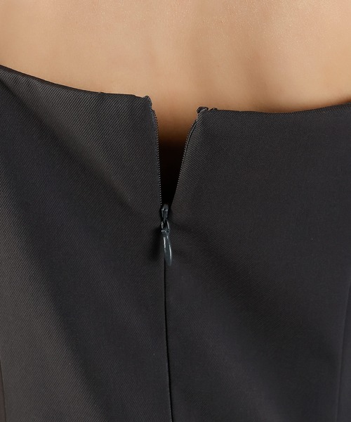 Kana（カナ）の「リボン チュール トップス Aライン ワンピース ドレス 2点セット パーティー 結婚式 お呼ばれ オケージョンドレス（ドレス・レディース・ライトグレー/ブラック系その他2/チャコールグレー・M）」の13枚目の写真