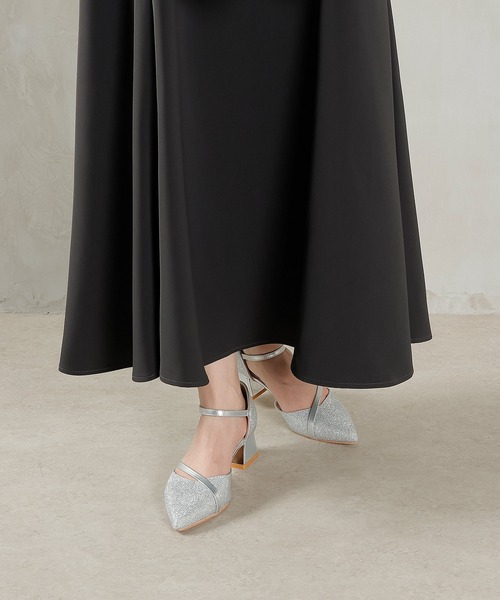 Kana（カナ）の「リボン チュール トップス Aライン ワンピース ドレス 2点セット パーティー 結婚式 お呼ばれ オケージョンドレス（ドレス・レディース・ライトグレー/ブラック系その他2/チャコールグレー・M）」の14枚目の写真