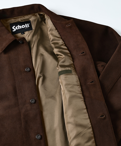 セール】Schott / ショット 別注 スエード カバーオール（ライダース