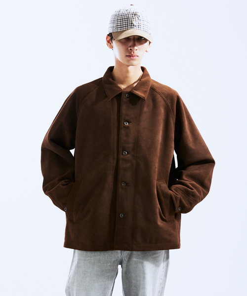 schott(ショット)の「Schott / ショット 別注 スエード カバーオール(ライダースジャケット・メンズ・ブラウン・MEDIUM/LARGE)」の16枚目の写真