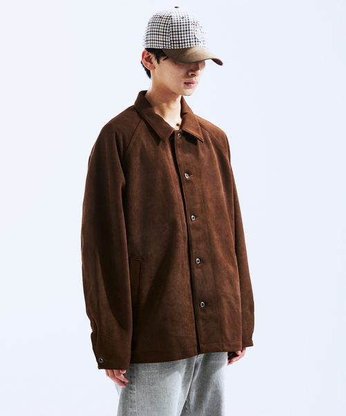 schott(ショット)の「Schott / ショット 別注 スエード カバーオール(ライダースジャケット・メンズ・ブラウン・MEDIUM/LARGE)」の17枚目の写真