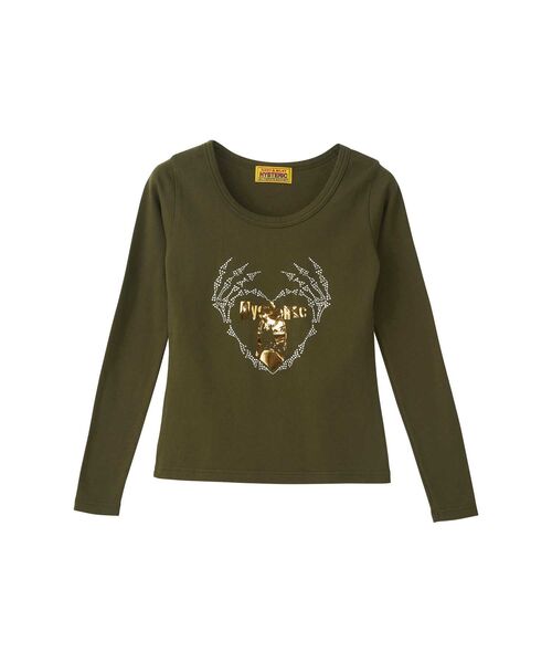 SKELETON HANDS チビTシャツ（Tシャツ/カットソー）｜HYSTERIC