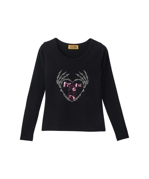 HYSTERIC GLAMOUR 長袖Tシャツ 黒 HYSTERIC GLAMOUR 長袖Tシャツ ブラック - メルカリ