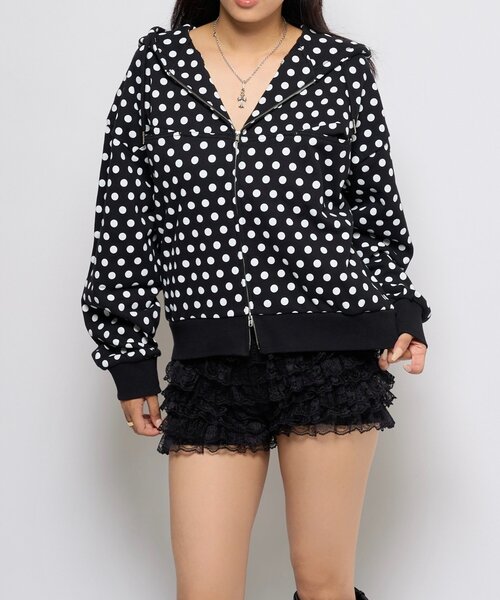 WHO'S WHO gallery（フーズフーギャラリー）の「スラッシュポケットスウェットパーカー（パーカー・レディース・ブラック/ブラウン系その他/ダークブラウン/グレー/カーキ/ネイビー/ライトグレー/チャコールグレー/ブラック系その他2/ブルー系その他・SMALL/X-SMALL/MEDIUM）」の3枚目の写真