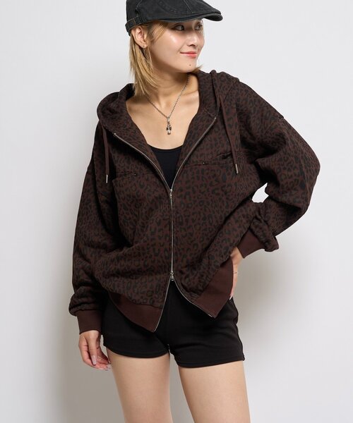 WHO'S WHO gallery（フーズフーギャラリー）の「スラッシュポケットスウェットパーカー（パーカー・レディース・ブラック/ブラウン系その他/ダークブラウン/グレー/カーキ/ネイビー/ライトグレー/チャコールグレー/ブラック系その他2/ブルー系その他・SMALL/X-SMALL/MEDIUM）」の21枚目の写真