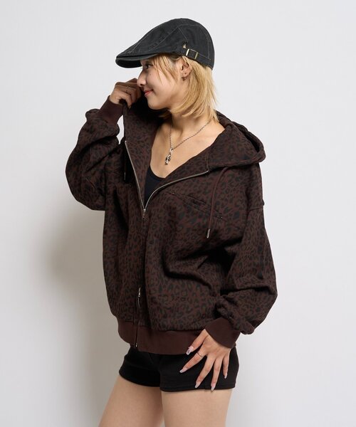 WHO'S WHO gallery（フーズフーギャラリー）の「スラッシュポケットスウェットパーカー（パーカー・レディース・ブラック/ブラウン系その他/ダークブラウン/グレー/カーキ/ネイビー/ライトグレー/チャコールグレー/ブラック系その他2/ブルー系その他・SMALL/X-SMALL/MEDIUM）」の22枚目の写真