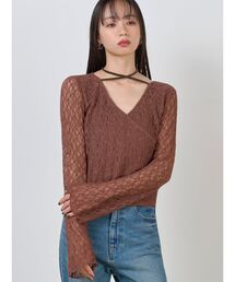カシュクール」に該当するトップス（ブラウン/茶色系）ファッション