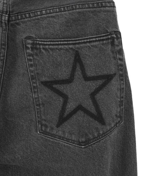 CONVERSE TOKYO（コンバーストウキョウ）の「【KURO】WIDE DENIM PANTS / GREY（デニムパンツ・レディース・チャコールグレー・SMALL/LARGE/MEDIUM）」の9枚目の写真