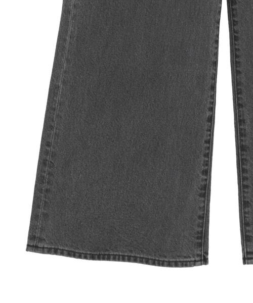 CONVERSE TOKYO（コンバーストウキョウ）の「【KURO】WIDE DENIM PANTS / GREY（デニムパンツ・レディース・チャコールグレー・SMALL/LARGE/MEDIUM）」の8枚目の写真