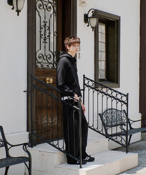 Regen Glanz（レーゲングランツ）の「heavyweight cropped zip hoodie/ヘビーウェイトクロップドジップフーディ（パーカー・メンズ・ブラック/グレー・LARGE/SMALL/MEDIUM）」の13枚目の写真