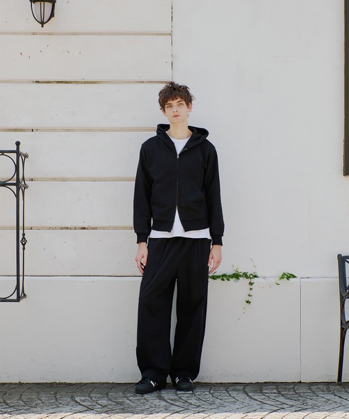 Regen Glanz（レーゲングランツ）の「heavyweight cropped zip hoodie/ヘビーウェイトクロップドジップフーディ（パーカー・メンズ・ブラック/グレー・LARGE/SMALL/MEDIUM）」の18枚目の写真