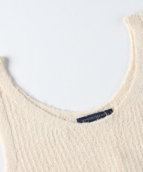 Right-on（ライトオン）の「HONEYSUCKLE ROSE(ハニーサックルローズ)【レディース】ニットビスチェ（ベスト・レディース・オフホワイト/グレー/ブラック・M/L）」の9枚目の写真