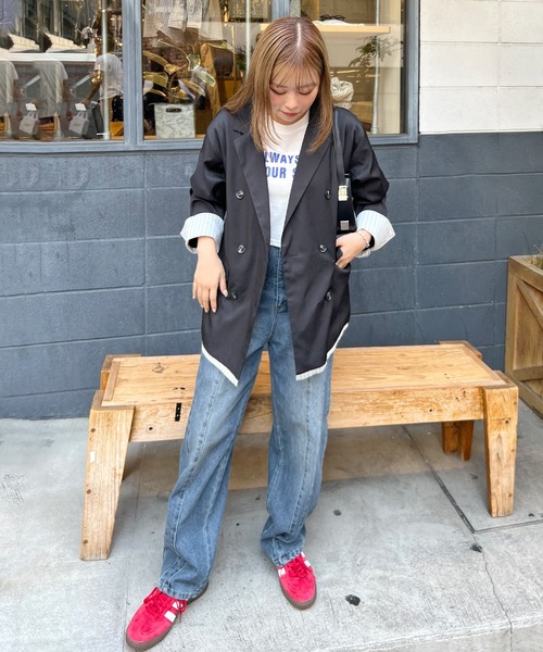 ABYS(アビス)の「【綿100%】ハイウエストデニムカーブパンツ(デニムパンツ・レディース・ブラック/ライトブルー/ブルー・SMALL/MEDIUM)」の21枚目の写真