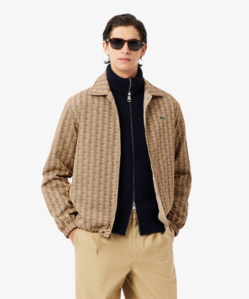 撥水 リバーシブルコーチジャケット 無地×総柄（ブルゾン）｜LACOSTE