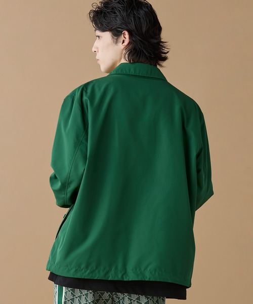 セール】撥水 リバーシブルコーチジャケット 無地×総柄（ブルゾン