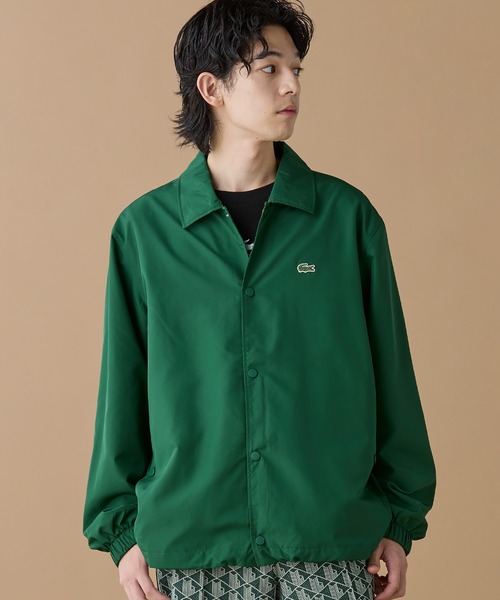 撥水 リバーシブルコーチジャケット 無地×総柄（ブルゾン）｜LACOSTE