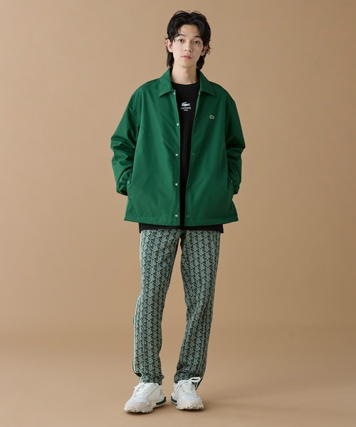 撥水 リバーシブルコーチジャケット 無地×総柄（ブルゾン）｜LACOSTE