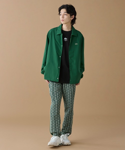 LACOSTE（ラコステ）の「撥水 リバーシブルコーチジャケット 無地×総柄（ブルゾン・メンズ・グリーン/ベージュ・46/48/50/52）」の10枚目の写真