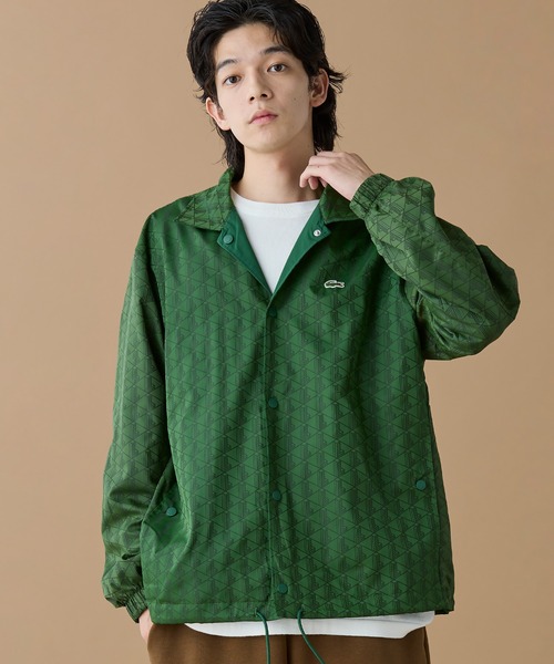 セール】撥水 リバーシブルコーチジャケット 無地×総柄（ブルゾン