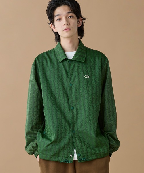 LACOSTE（ラコステ）の「撥水 リバーシブルコーチジャケット 無地×総柄（ブルゾン・メンズ・グリーン/ベージュ・46/48/50/52）」の9枚目の写真
