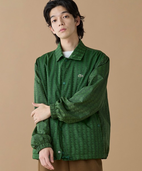 セール】撥水 リバーシブルコーチジャケット 無地×総柄（ブルゾン