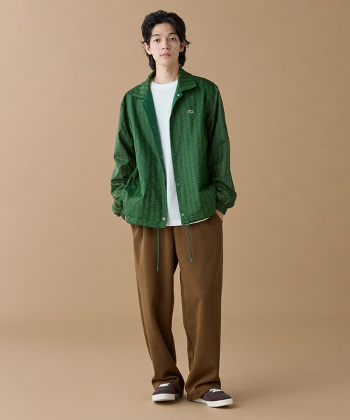 LACOSTE（ラコステ）の「撥水 リバーシブルコーチジャケット 無地×総柄（ブルゾン・メンズ・グリーン/ベージュ・46/48/50/52）」の5枚目の写真
