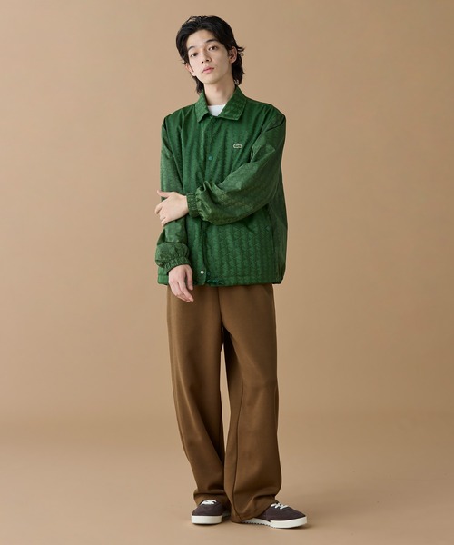 撥水 リバーシブルコーチジャケット 無地×総柄（ブルゾン）｜LACOSTE