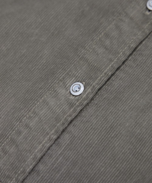 Healthy denim(ヘルシーデニム)の「【Healthy denim(ヘルシーデニム)】一部別注Almondコーデュロイビッグシャツ/イージーケア(シャツ/ブラウス・レディース・グレー/オフホワイト/ダークブラウン・M/S)」の10枚目の写真