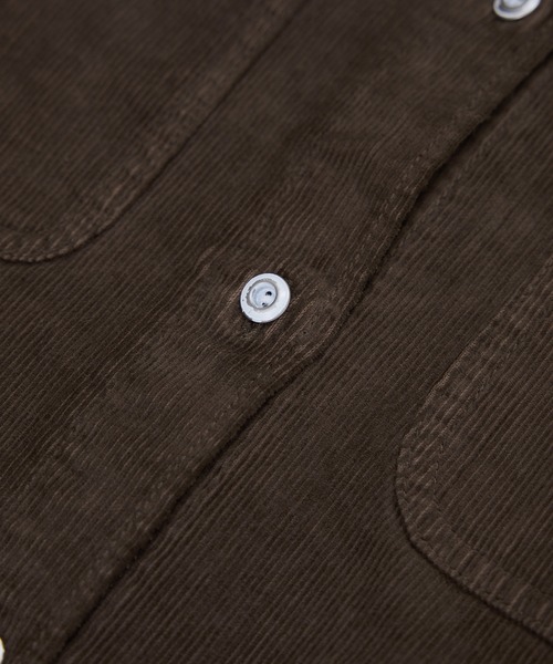 Healthy denim(ヘルシーデニム)の「【Healthy denim(ヘルシーデニム)】一部別注Almondコーデュロイビッグシャツ/イージーケア(シャツ/ブラウス・レディース・グレー/オフホワイト/ダークブラウン・M/S)」の11枚目の写真