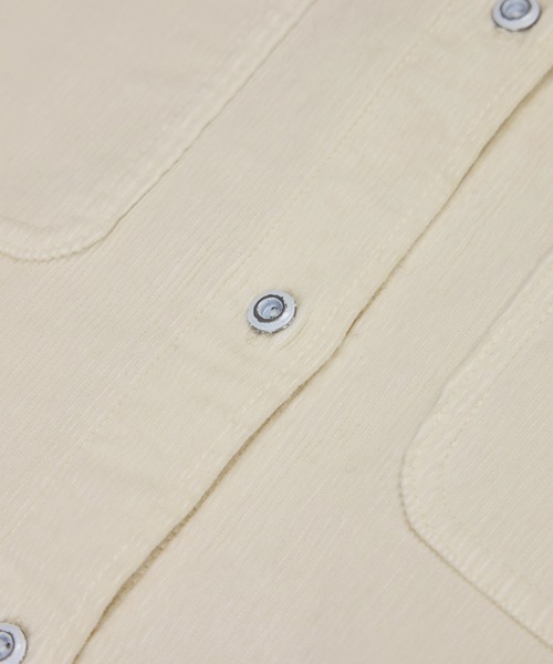Healthy denim(ヘルシーデニム)の「【Healthy denim(ヘルシーデニム)】一部別注Almondコーデュロイビッグシャツ/イージーケア(シャツ/ブラウス・レディース・グレー/オフホワイト/ダークブラウン・M/S)」の12枚目の写真