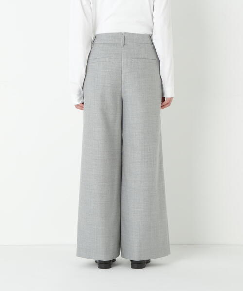 human woman（ヒューマンウーマン）の「◆【5サイズ展開/ウォッシャブル】ライトフラノウォッシャブルセミワイドパンツ（その他パンツ・レディース・ネイビー/ブラウン/グレー・SMALL/MEDIUM/LARGE/X-LARGE/X-SMALL）」の15枚目の写真