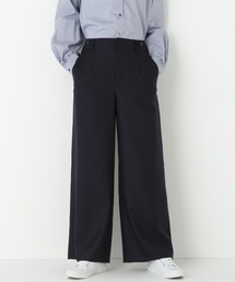 human woman | ◆【5サイズ展開/ウォッシャブル】ライトフラノウォッシャブルセミワイドパンツ(その他パンツ)