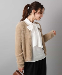 MK MICHEL KLEIN | フェザーニットカーディガン/洗える(カーディガン/ボレロ)