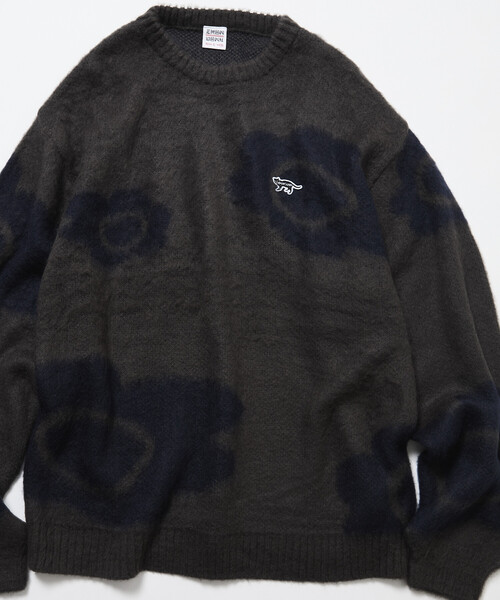 FREAK'S STORE(フリークスストア)の「限定展開 CHOW DOWN/チャウダウン リラックスフィット ジャカード クルーネック モヘアタッチ シャギーニット / フラワーモチーフ(ニット/セーター・メンズ・ネイビー/チャコールグレー/ブラック・LARGE/MEDIUM/SMALL)」の21枚目の写真