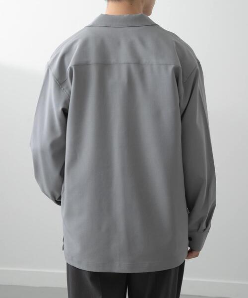 ITEMS URBANRESEARCH(アイテムズ アーバンリサーチ)の「2wayストレッチロングスリーブスナップシャツ(シャツ/ブラウス・メンズ・チャコールグレー/ネイビー/グレー/オリーブ・MEDIUM/LARGE)」の8枚目の写真