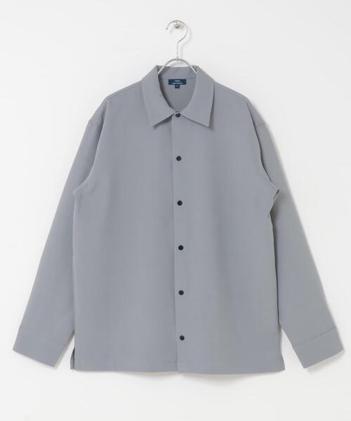 ITEMS URBANRESEARCH(アイテムズ アーバンリサーチ)の「2wayストレッチロングスリーブスナップシャツ(シャツ/ブラウス・メンズ・チャコールグレー/ネイビー/グレー/オリーブ・MEDIUM/LARGE)」の10枚目の写真