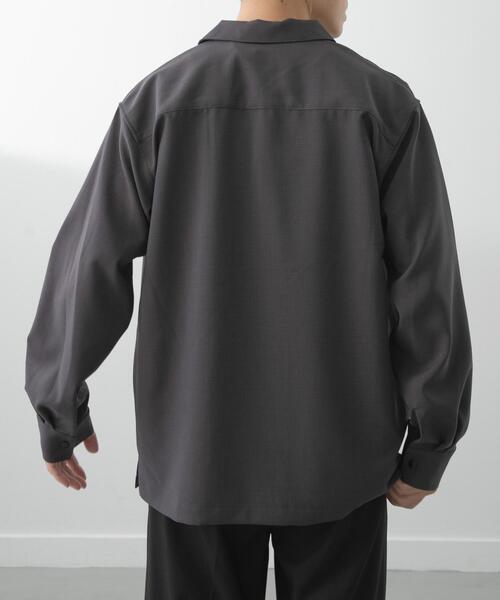 ITEMS URBANRESEARCH(アイテムズ アーバンリサーチ)の「2wayストレッチロングスリーブスナップシャツ(シャツ/ブラウス・メンズ・チャコールグレー/ネイビー/グレー/オリーブ・MEDIUM/LARGE)」の14枚目の写真