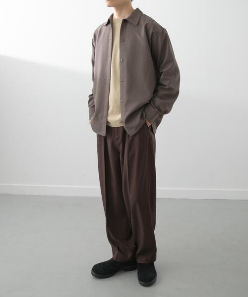 ITEMS URBANRESEARCH(アイテムズ アーバンリサーチ)の「2wayストレッチロングスリーブスナップシャツ(シャツ/ブラウス・メンズ・チャコールグレー/ネイビー/グレー/オリーブ・MEDIUM/LARGE)」の15枚目の写真