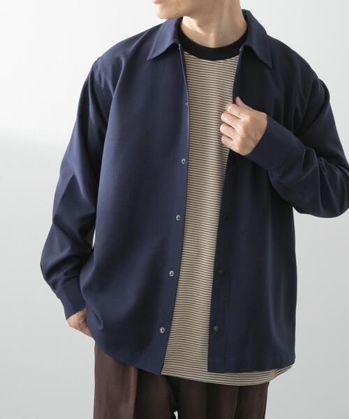 ITEMS URBANRESEARCH(アイテムズ アーバンリサーチ)の「2wayストレッチロングスリーブスナップシャツ(シャツ/ブラウス・メンズ・チャコールグレー/ネイビー/グレー/オリーブ・MEDIUM/LARGE)」の19枚目の写真