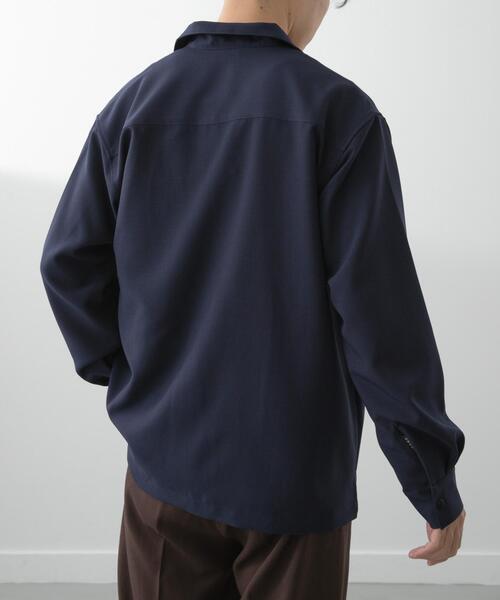 ITEMS URBANRESEARCH(アイテムズ アーバンリサーチ)の「2wayストレッチロングスリーブスナップシャツ(シャツ/ブラウス・メンズ・チャコールグレー/ネイビー/グレー/オリーブ・MEDIUM/LARGE)」の21枚目の写真