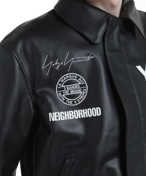 Y-3 NBHD LEATHER BOMBER JACKET（ブルゾン）｜Y-3（ワイスリー）の