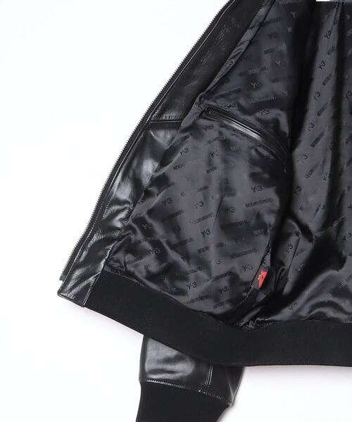 Y-3（ワイスリー）の「Y-3 NBHD LEATHER BOMBER JACKET（ブルゾン・メンズ・ブラック・X-SMALL/SMALL/MEDIUM/LARGE/X-LARGE）」の4枚目の写真