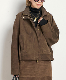 *スエードクロップドブルゾン